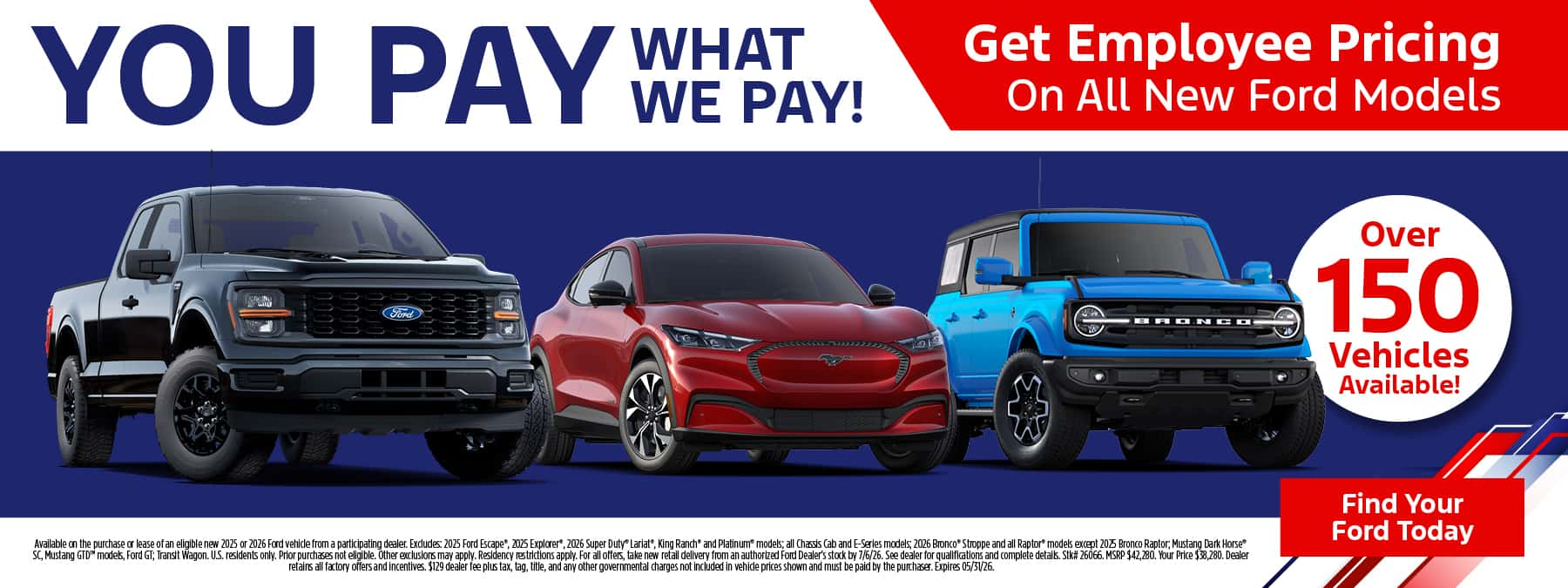 You Pay What We Pay at Riser Ford Lincoln in Hot Springs AR