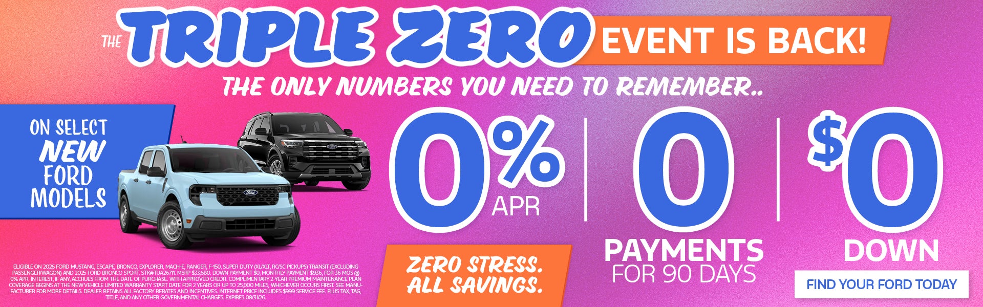 Select New Ford Vehicles